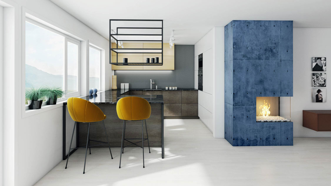 3D visualization interior project for a kitchen Home and Style inspiration Interiorarkitekt Jolanta Ratkeviciene Stavanger Norway