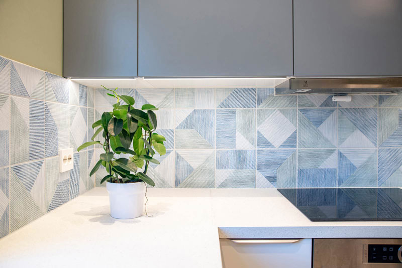 Home and style interior project scandinavian tiles kitchen gray Interiorarkitekt Jolanta Ratkeviciene Stavanger Norway